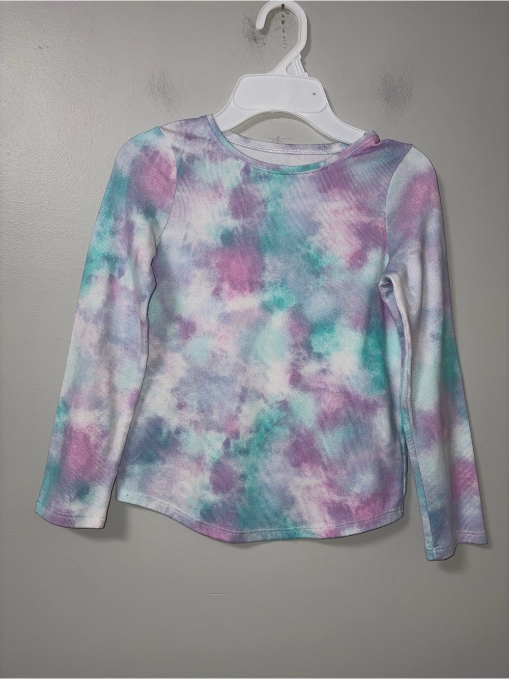 Jumping Beans Cotton Candy Colored Tie Dye Long Sleeve Girls 6